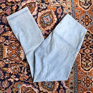 Lululemon Wunder Under Crop 21” Legging Snow Wash Chambray Size 2 NWOT